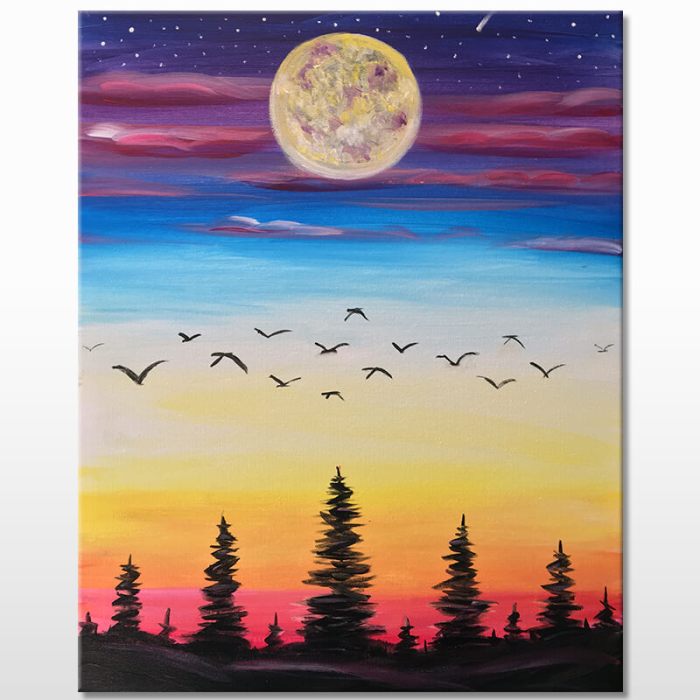 Virtual outdoor painting sessions